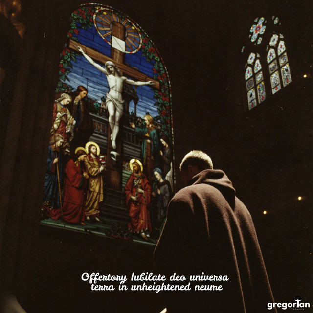 Offertory Iubilate deo universa terra in unheightened neume (Gregorian Chants) cover art