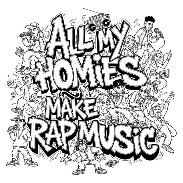 ALL MY HOMIES MAKE RAP MUSIC cover art