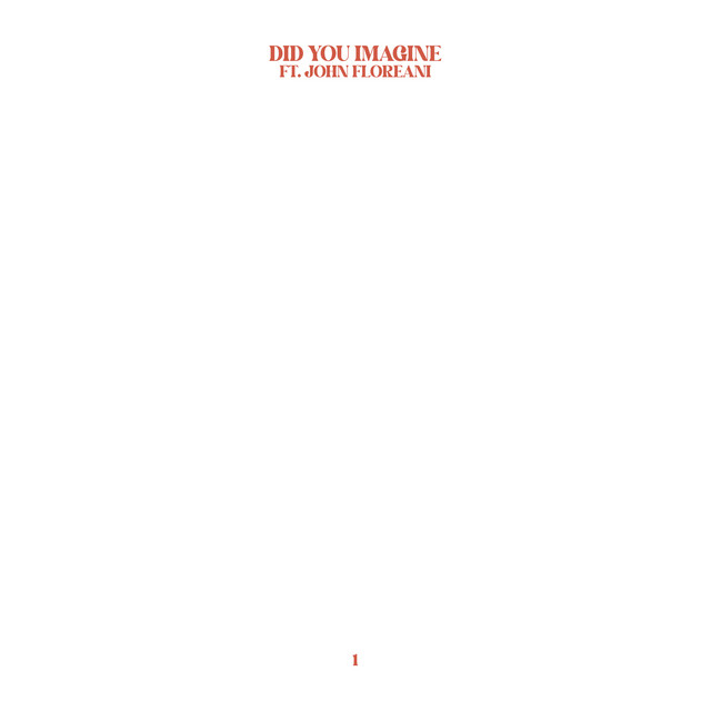 Did You Imagine (feat. John Floreani)