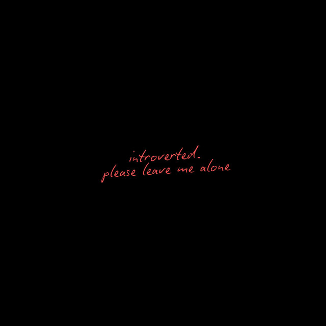 introverted. please leave me alone cover art