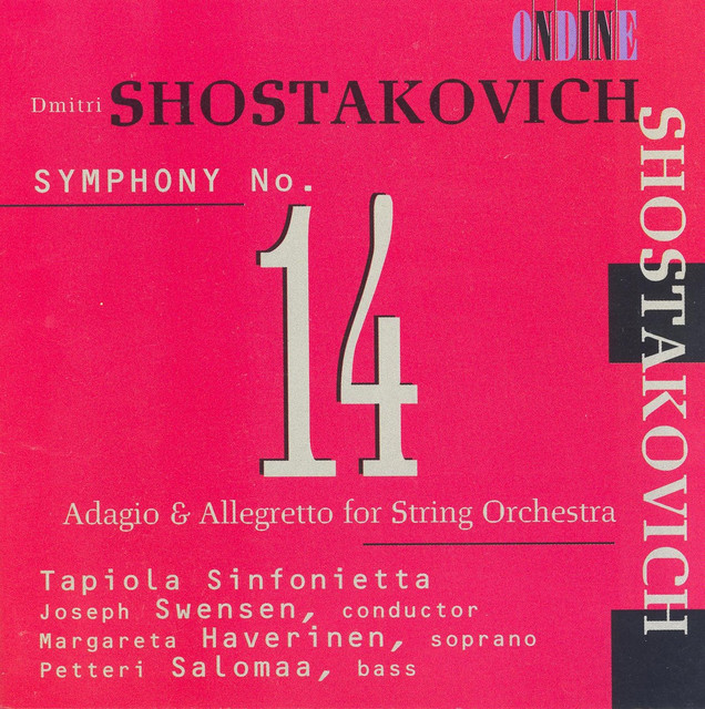 Shostakovich, D.: Symphony No. 14 / Adagio and Allegretto album image