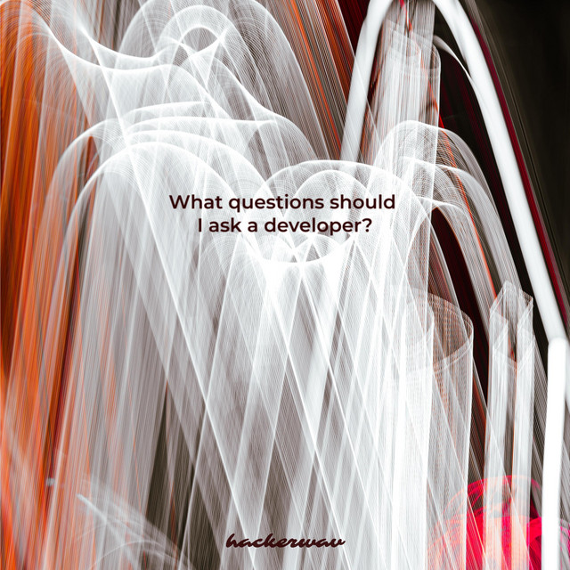 What questions should I as a developer? cover art