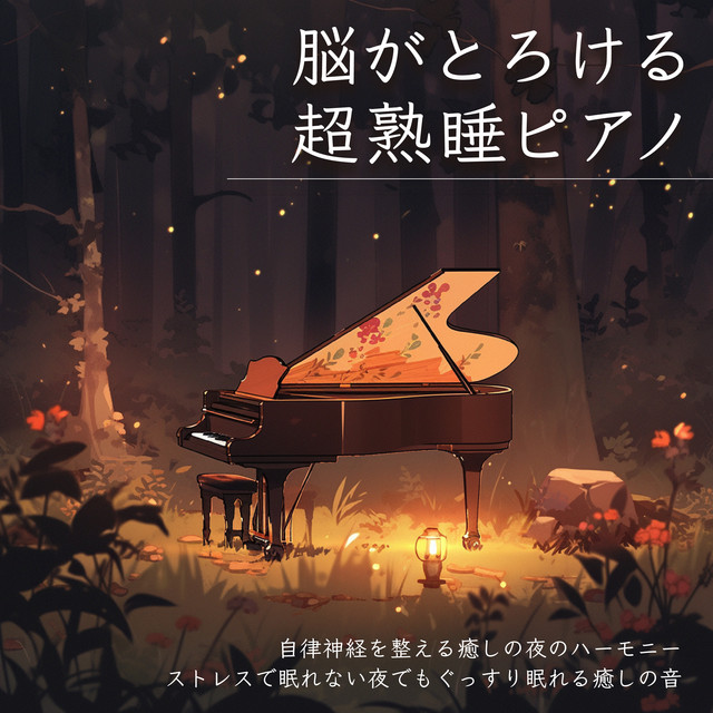 Brain -Melting Deep Sleep Piano - Soothing Night Harmony to Balance the Autonomic Nervous System - Relaxing Music for a Restful Night, Even with Stress cover art
