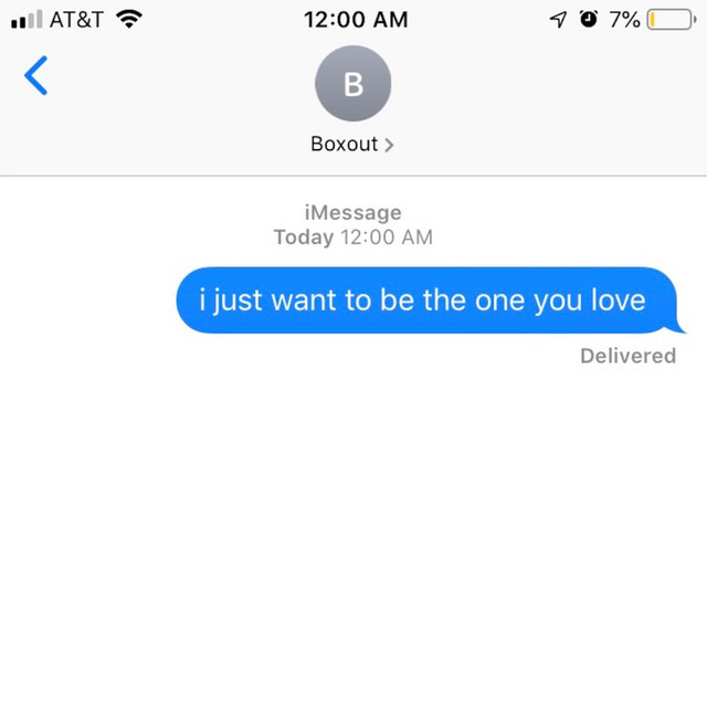 I Just Want to Be the One You Love cover art