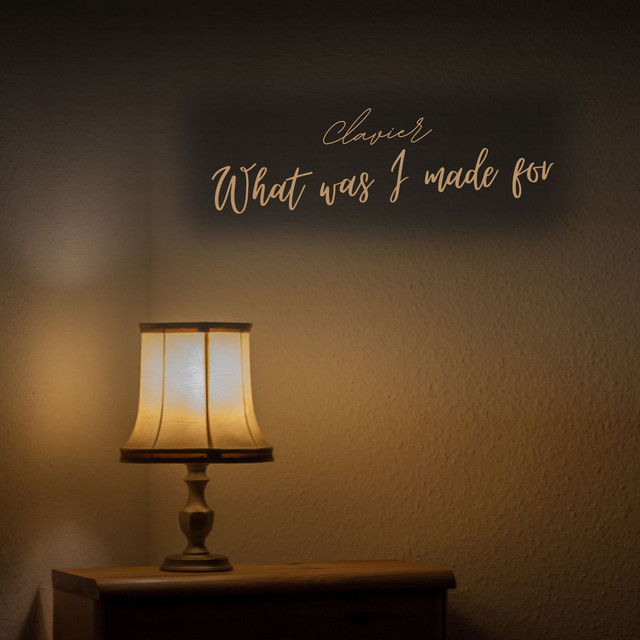 Обкладинка: What Was I Made For? - Piano Version — Clavier