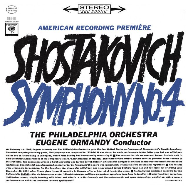 Shostakovich: Symphony No. 4 cover art