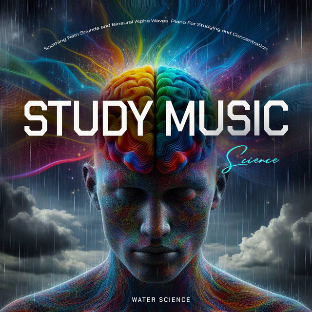 Study Music Science - Soothing Rain Sounds and Binaural Alpha Waves Piano For Studying and Concentration cover art
