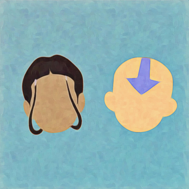 Aang & Katara cover art