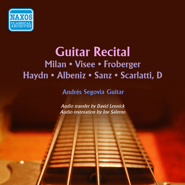 Milán, Visee, Froberger, Haydn, Albéniz, Sanz & Scarlatti: Guitar Music cover art