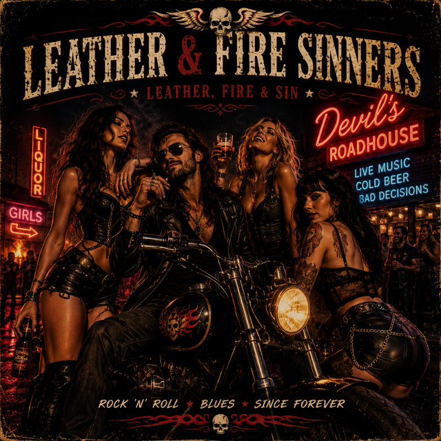 Leather, Fire & Sin cover