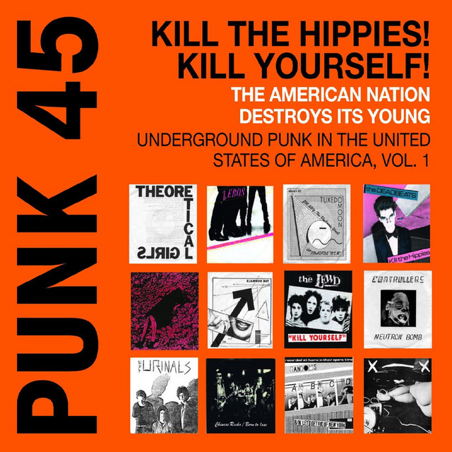 PUNK 45: Kill The Hippies! Kill Yourself! The American Nation Destroys Its Young. Underground Punk in the United States of America, Vol. 1. 1973-1987 cover art