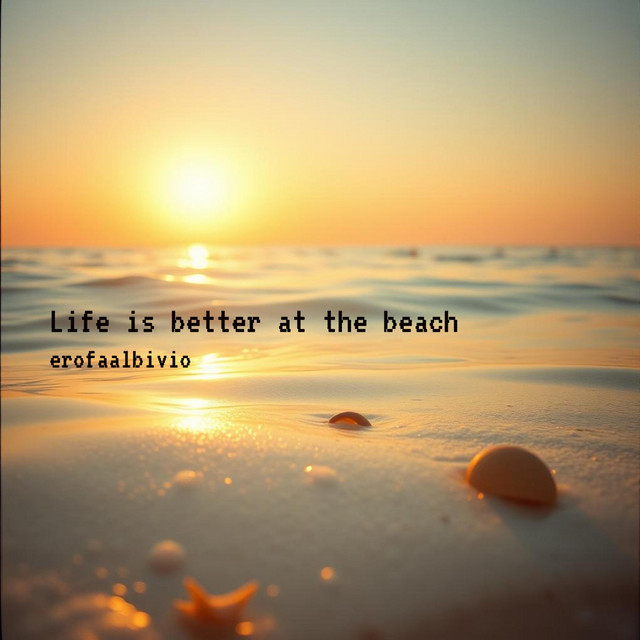 Life is better at the beach