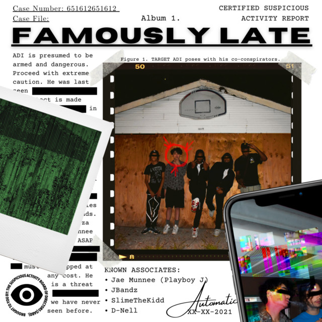 FAMOUSLY LATE cover art