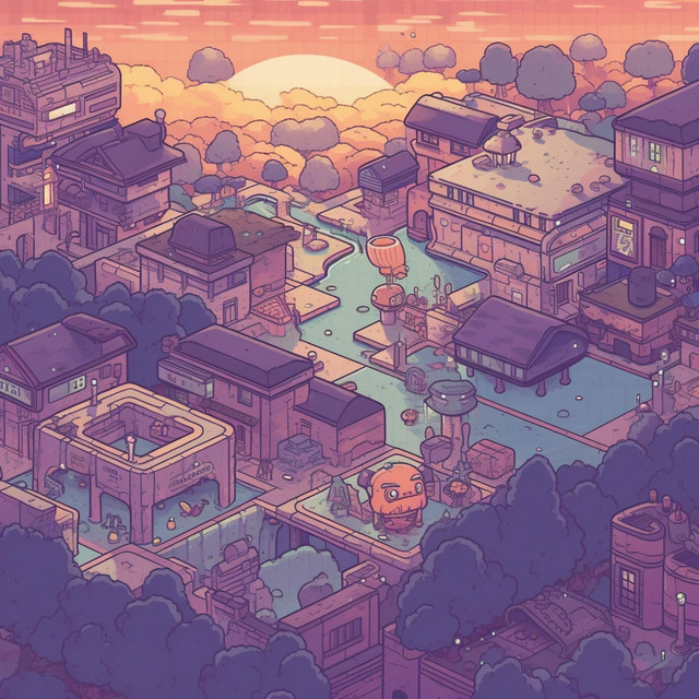 violet city (pokemon gold & silver lofi) cover art