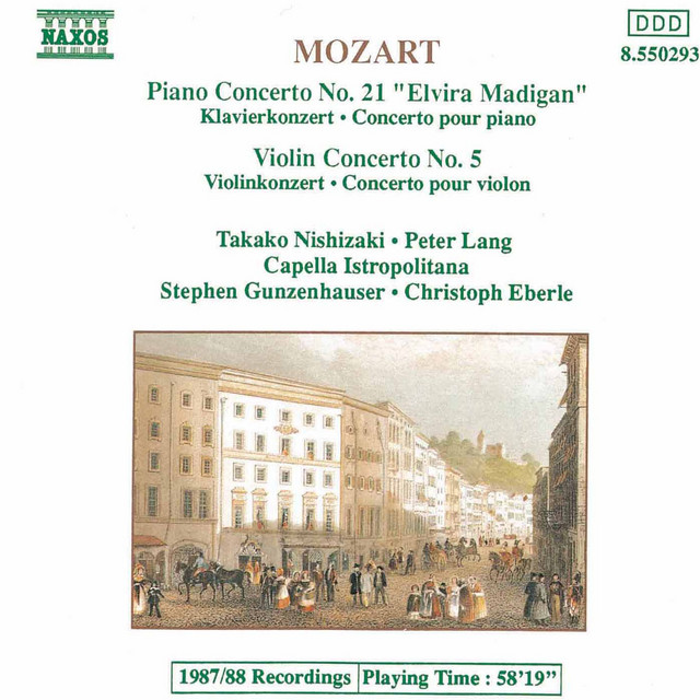 Mozart: Piano Concerto No. 21 / Violin Concerto No. 5 cover