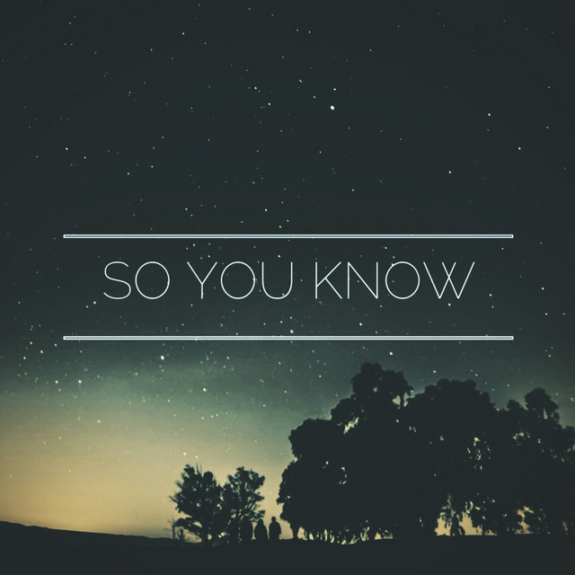 So You Know cover art