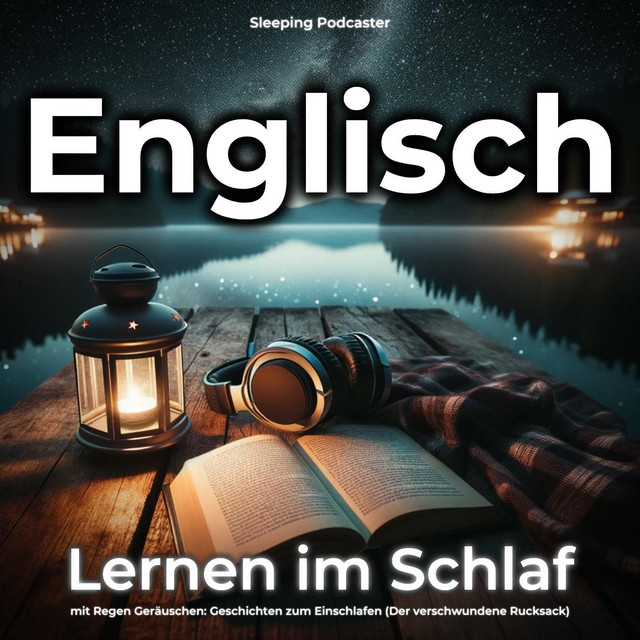 Englisch Lernen im Schlaf mit Regen Geräuschen: Geschichten zum Einschlafen (Der verschwundene Rucksack) cover art