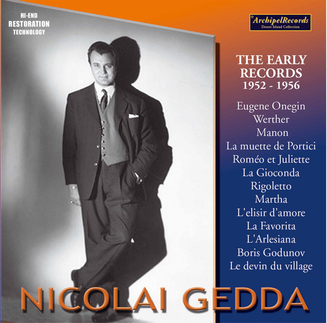 Nicolai Gedda The Early Records 1952-1956 cover