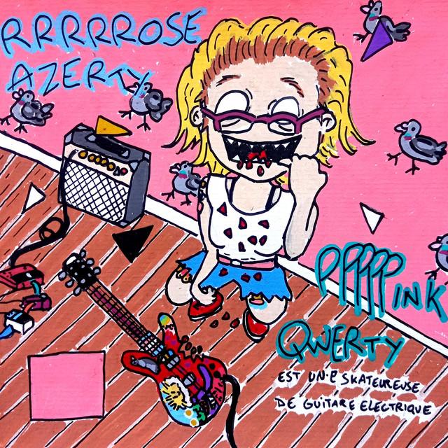 PPPPPINK QWERTY est un·e skateureuse de guitare électrique cover art