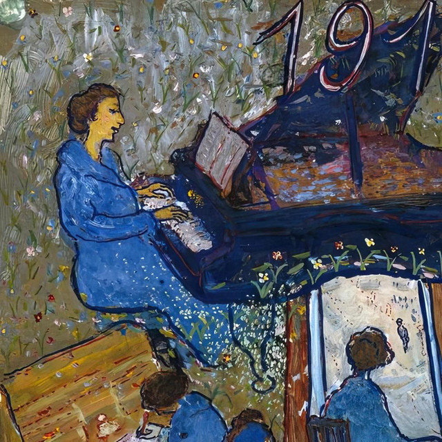 Blauwe Piano