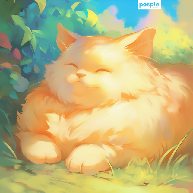 Silent Cat Garden - with water sounds