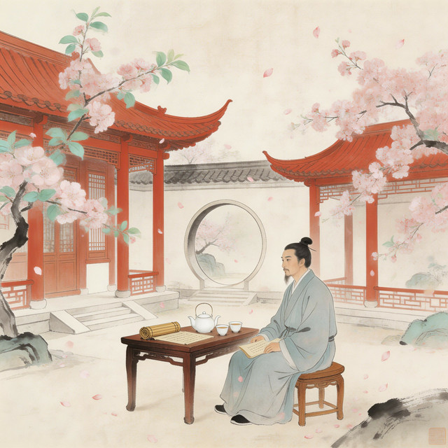 月下听琴 cover art