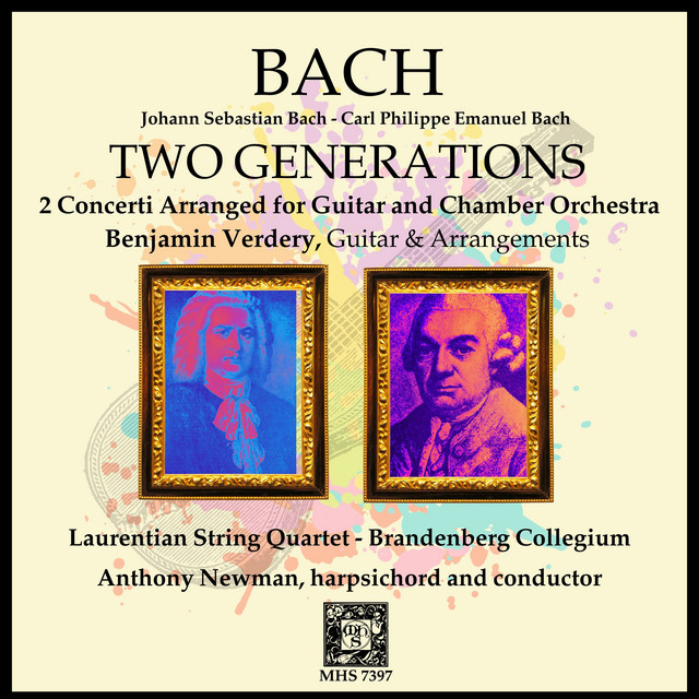 Bach: Two Generations - Concerti Arranged for Guitar and Chamber Orchestra cover art