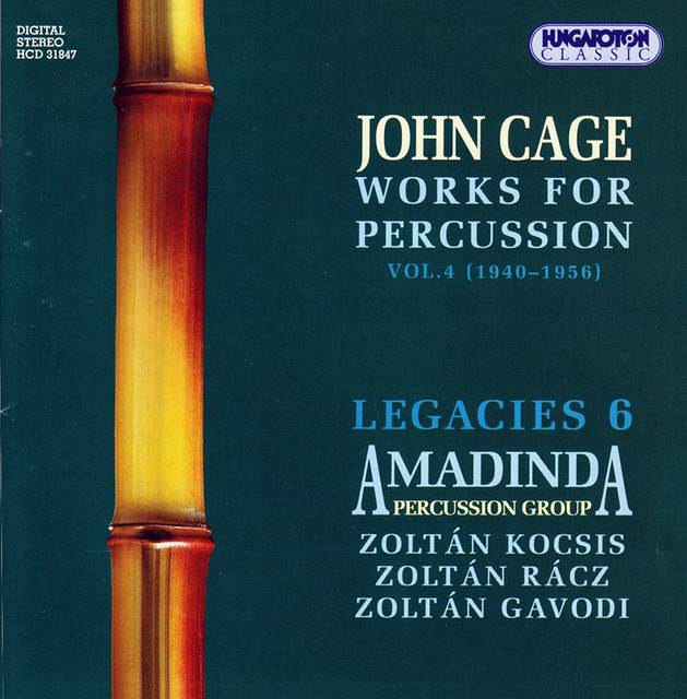 ジョン・ケージ
プリペアドピアノのための作品集
シュライエルマッヒャー Cage: Works for Percussion, Vol. 4 (1940-1956) ‑「コンピレーション