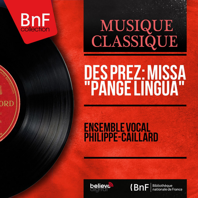 Des Prez: Missa "Pange lingua" (Mono Version) cover art