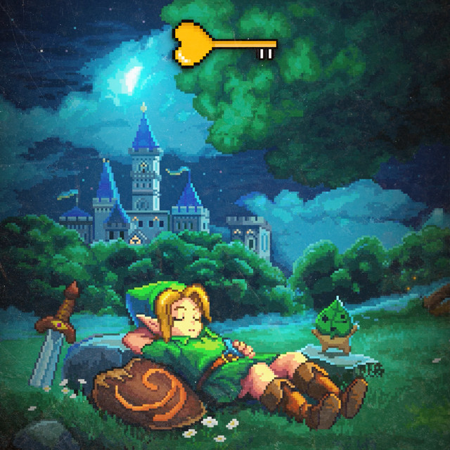 The Legend of Zelda but it's piano cover art