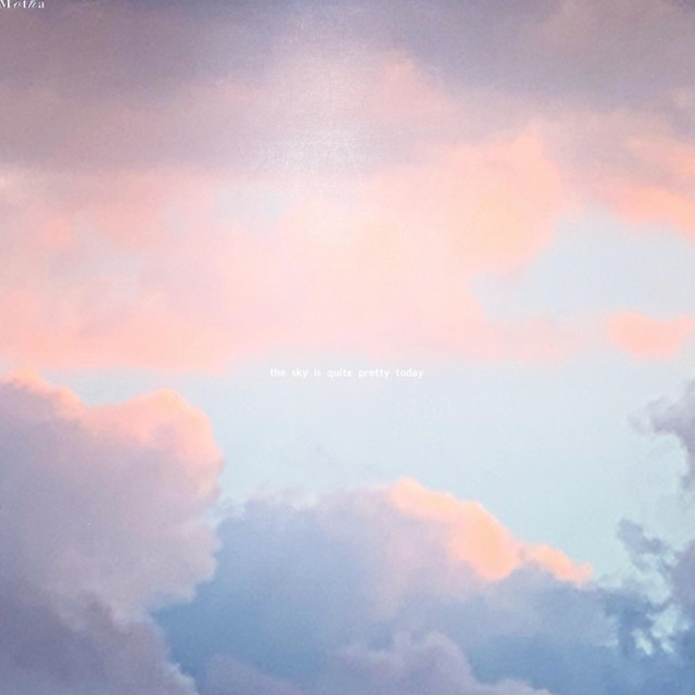 the sky is quite pretty today. cover art