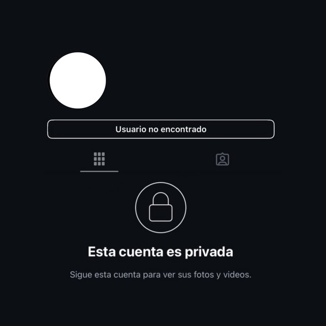 USUARIO NO ENCONTRADO