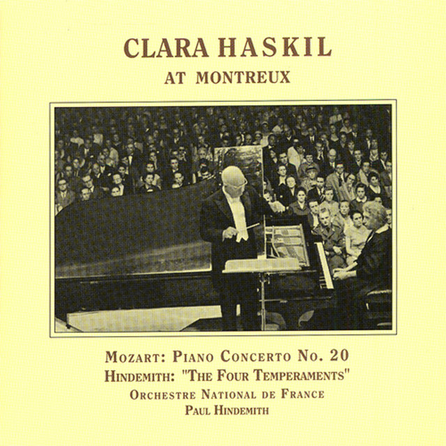 Mozart: Piano Concerto No. 20 / Hindemith: 4 Temperaments (Haskil, Hindemith) (1957)