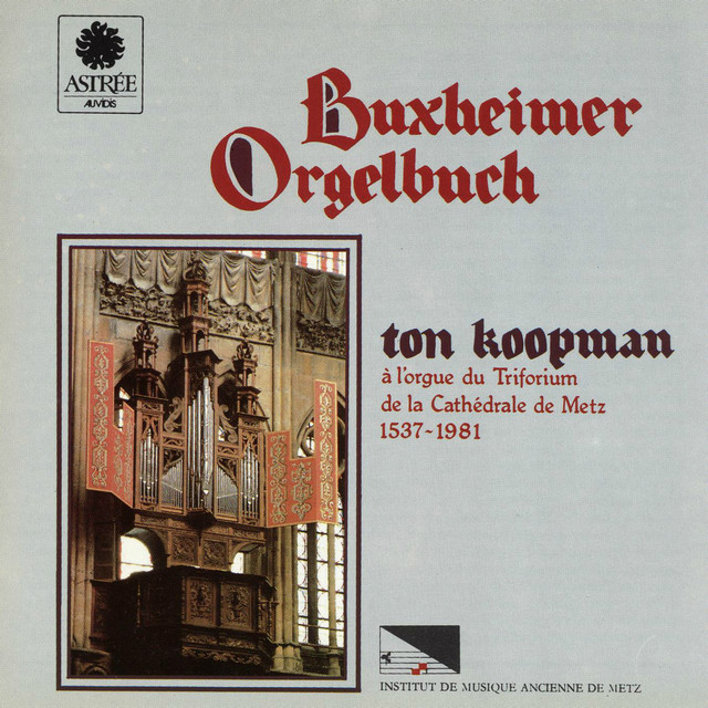 Buxheimer Orgelbuch: No. 252, Tant apart cover art