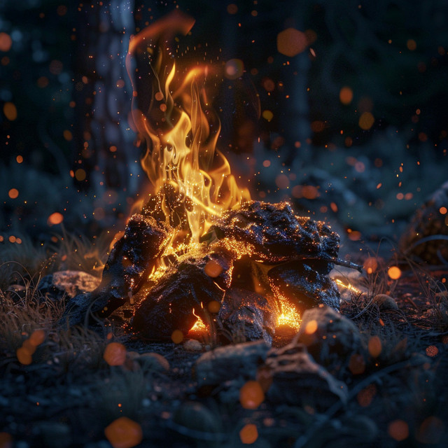 Binaural Bonfire Echoes for Serene Relaxation cover art