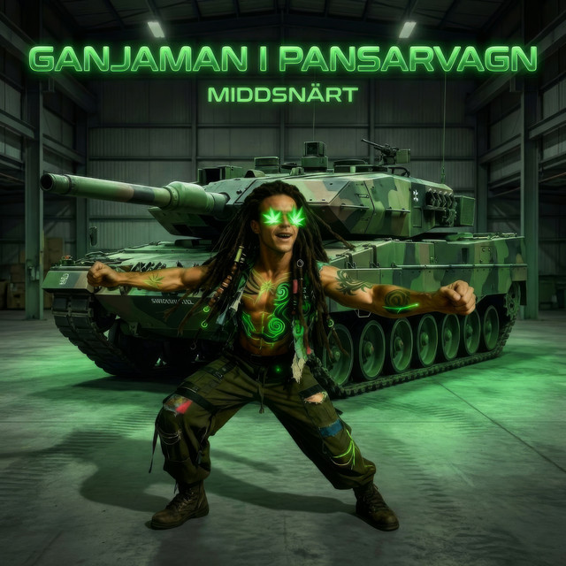 GANJAMAN I PANSARVAGN MIDDSNÄRT