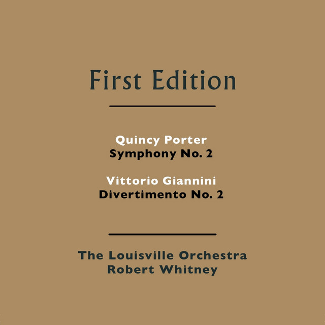 Quincy Porter: Symphony No. 2 - Vittorio Giannini: Divertimento No. 2 cover art