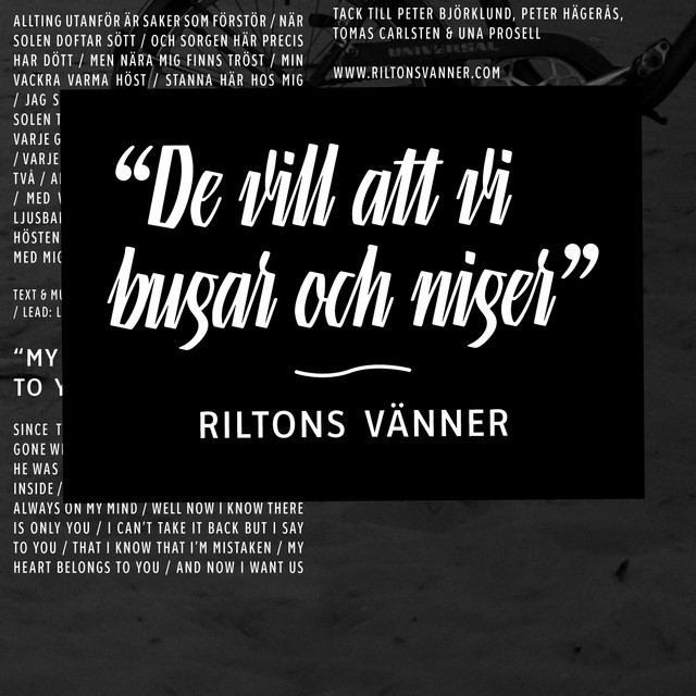 De Vill Att Vi Bugar Och Niger cover art