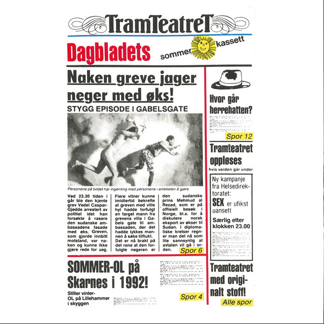 Naken greve jager neger med øks (Dagbladets sommerkassett) cover art