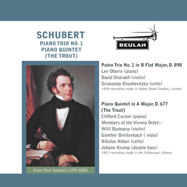 Schubert: Piano Trio No. 1, Piano Quintet "The Trout" cover art