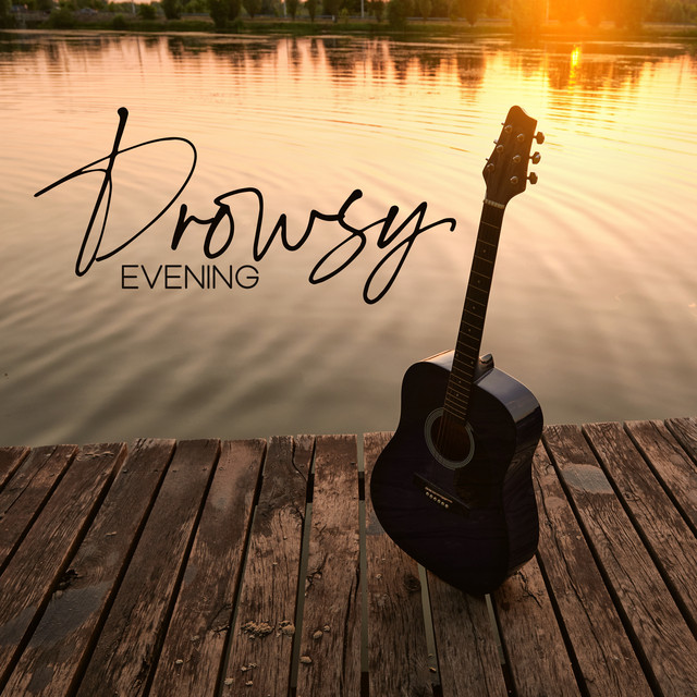 Drowsy Evening: Peaceful Rain and Guitar Melodies cover art