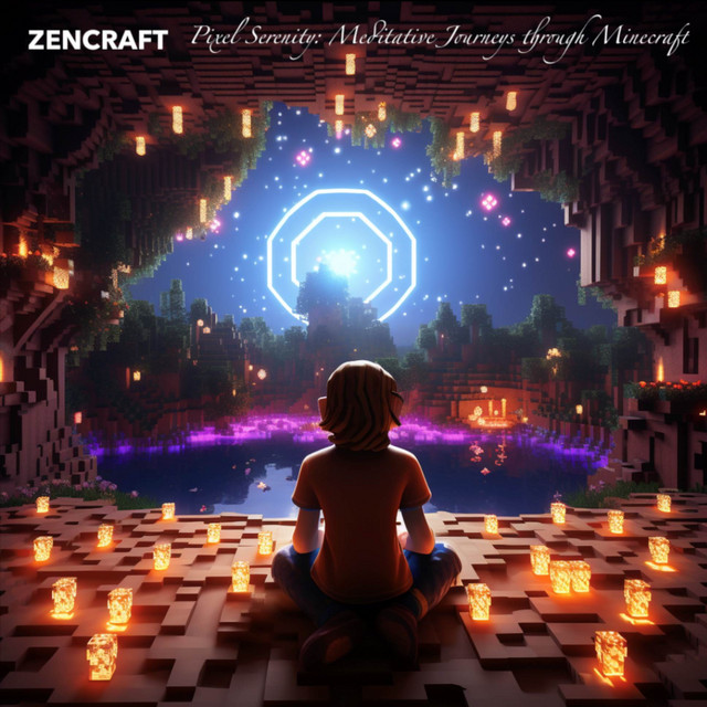 Pixel Serenity: Meditative Journeys through Minecraft cover art