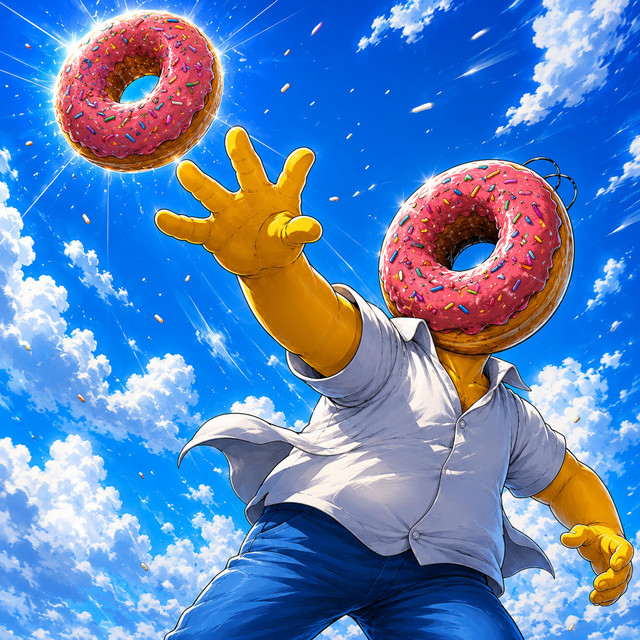 HOMER DROP HIS DONUT PHONK