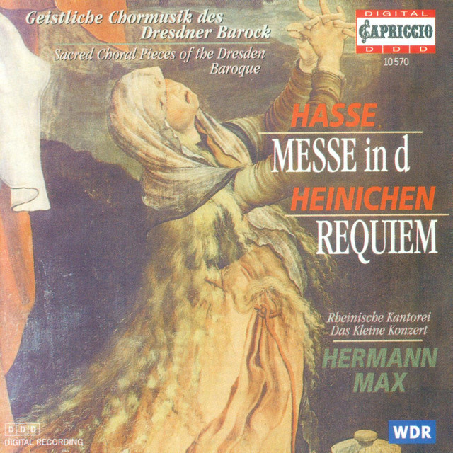 Hasse, J.A.: Mass in D Minor / Heinichen, J.D.: Requiem in E-Flat Major cover art