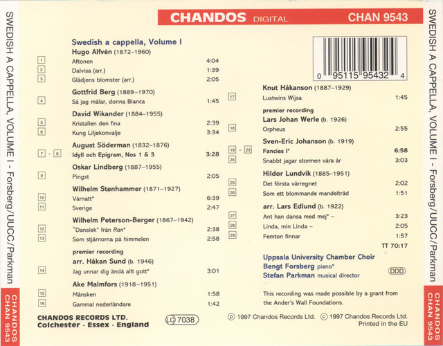 Swedish Acapella, Vol. 1 cover art
