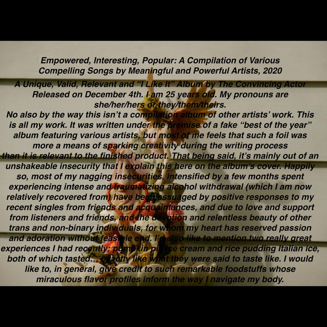 Empowered, Interesting, Popular: A Compilation of Various Compelling Songs by Meaningful and Powerful Artists, 2020