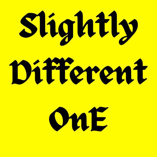 Slightly Different One cover