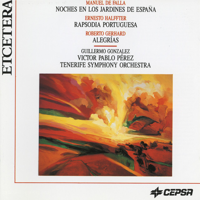 Manuel de Falla, Ernesto Halffter and Roberto Gerhard by the Tenerife Symphony Orchestra cover art