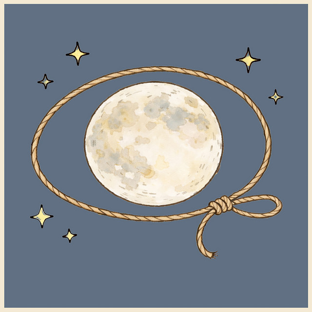 Two People, the Moon