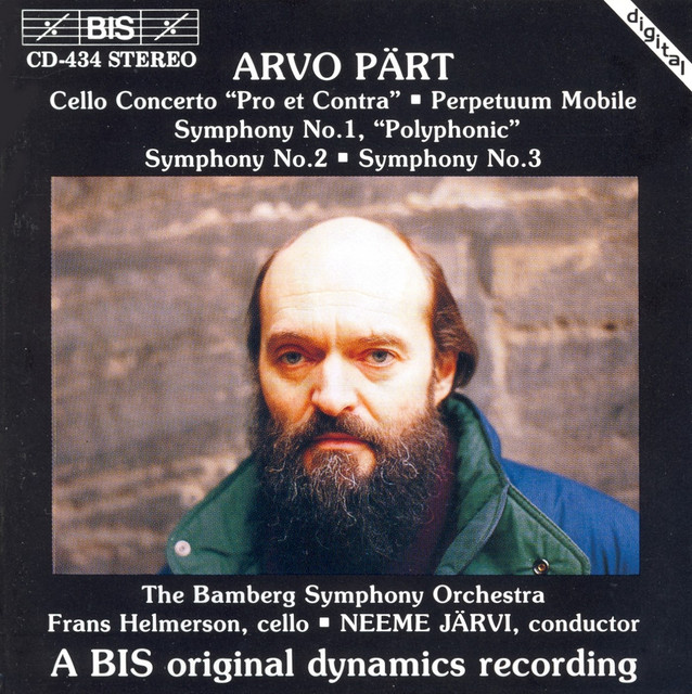 Part: Cello Concerto / Perpetuum Mobile / Symphonies No. 1, No. 2 and No. 3